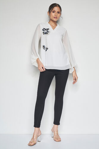 Florence Top, Cream, image 2