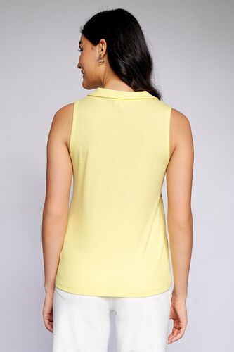 5 - Yellow Solid Shirt Style Top, image 5