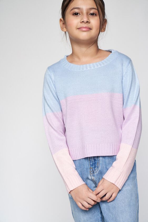 3 - Multi Color Colour blocked Straight Top, image 3