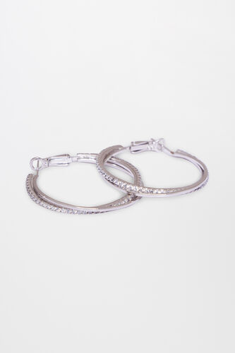 Silver Brass Earring, , image 4