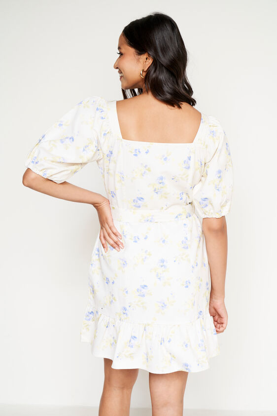 White Floral Summer Dress, White, image 5