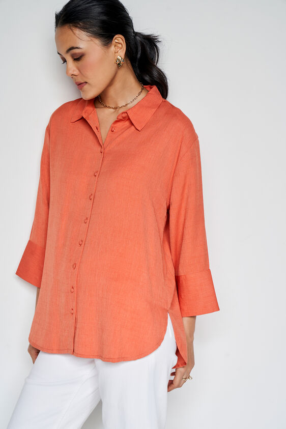 Flame Of Sunset Top, Orange, image 3