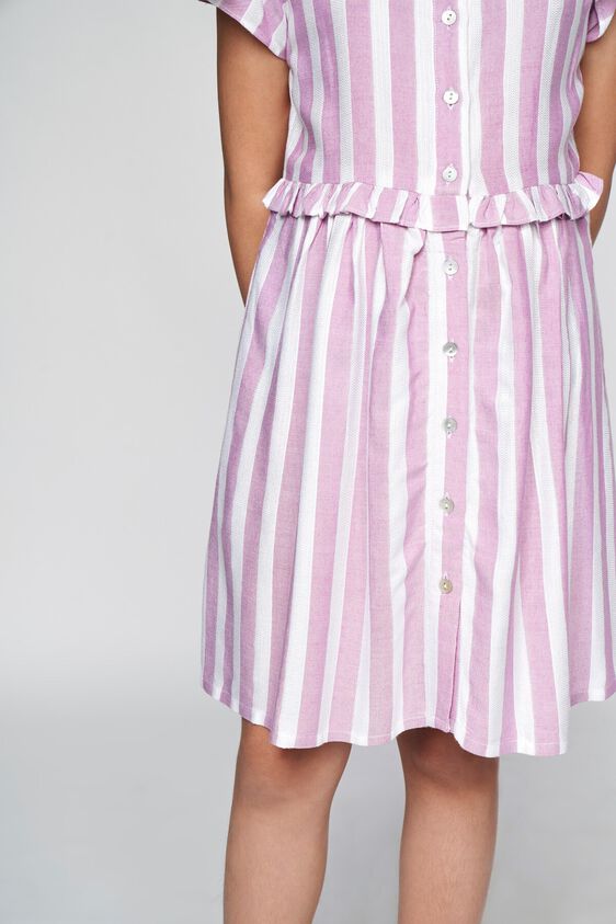 7 - Purple Stripes Straight Dress, image 7