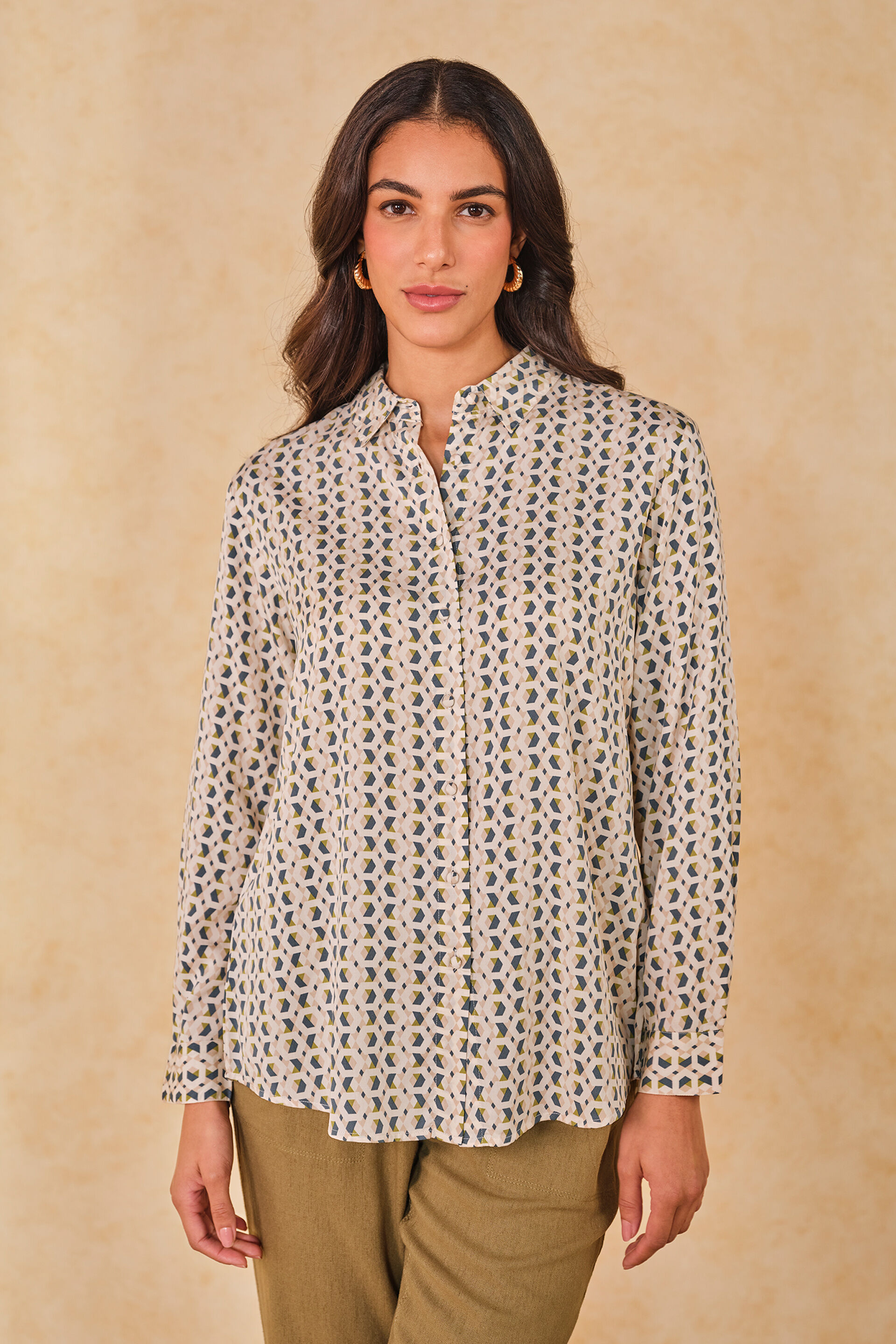 Sapphire Spectacle Button-Down Shirt, Multi Color, image 1