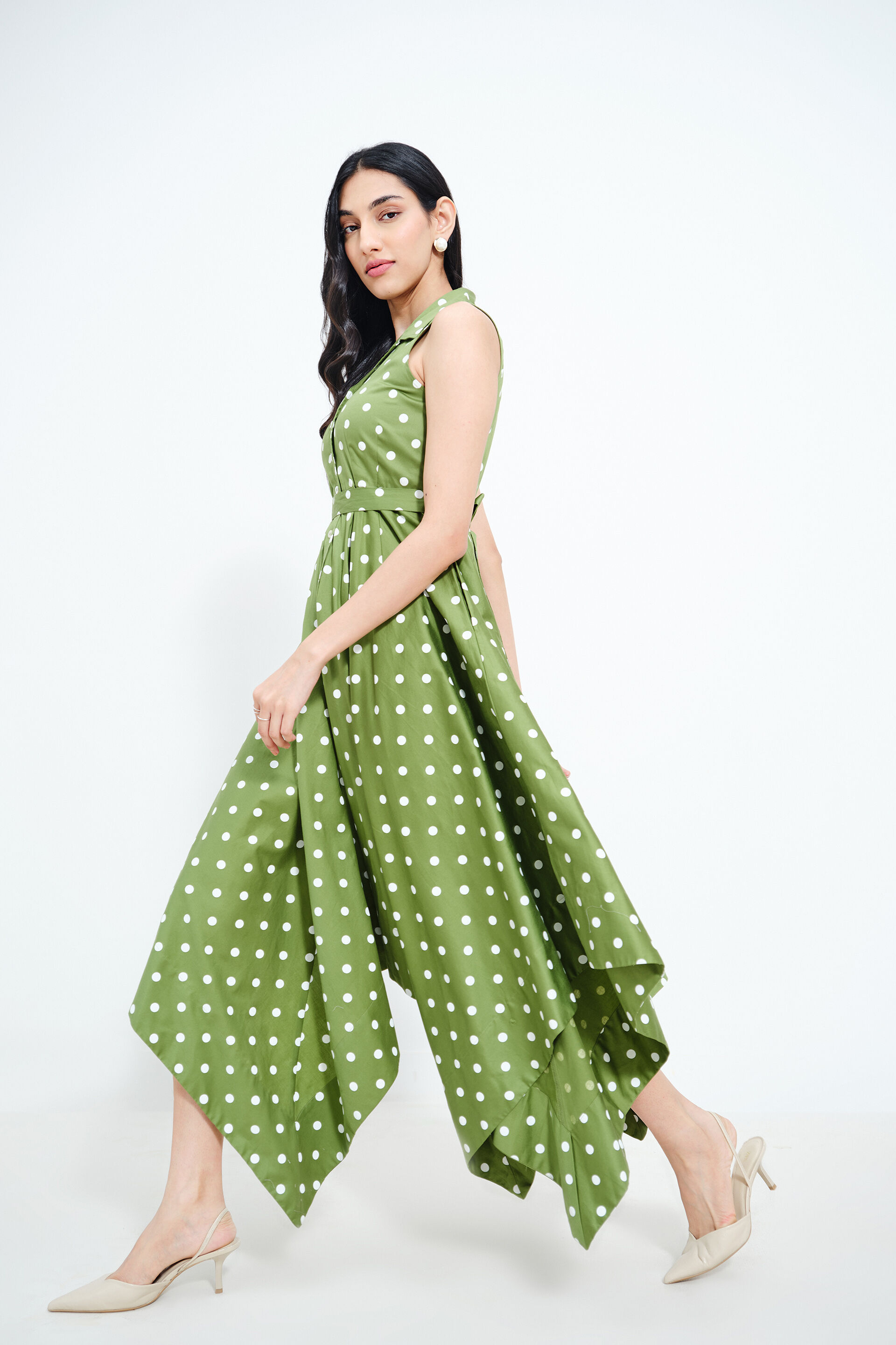 asymmetrical dress online india Viridian Short Asymmetric Dress – Melange Singapore main image 1