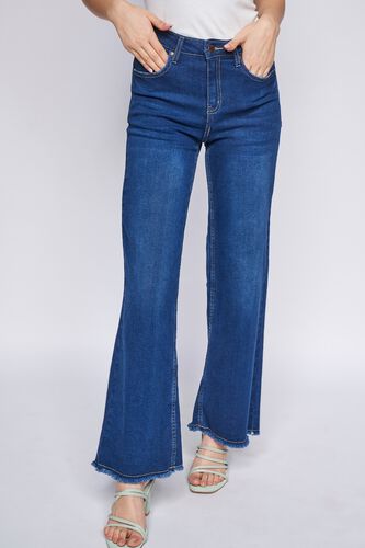 2 - Blue Solid Straight Bottom, image 1