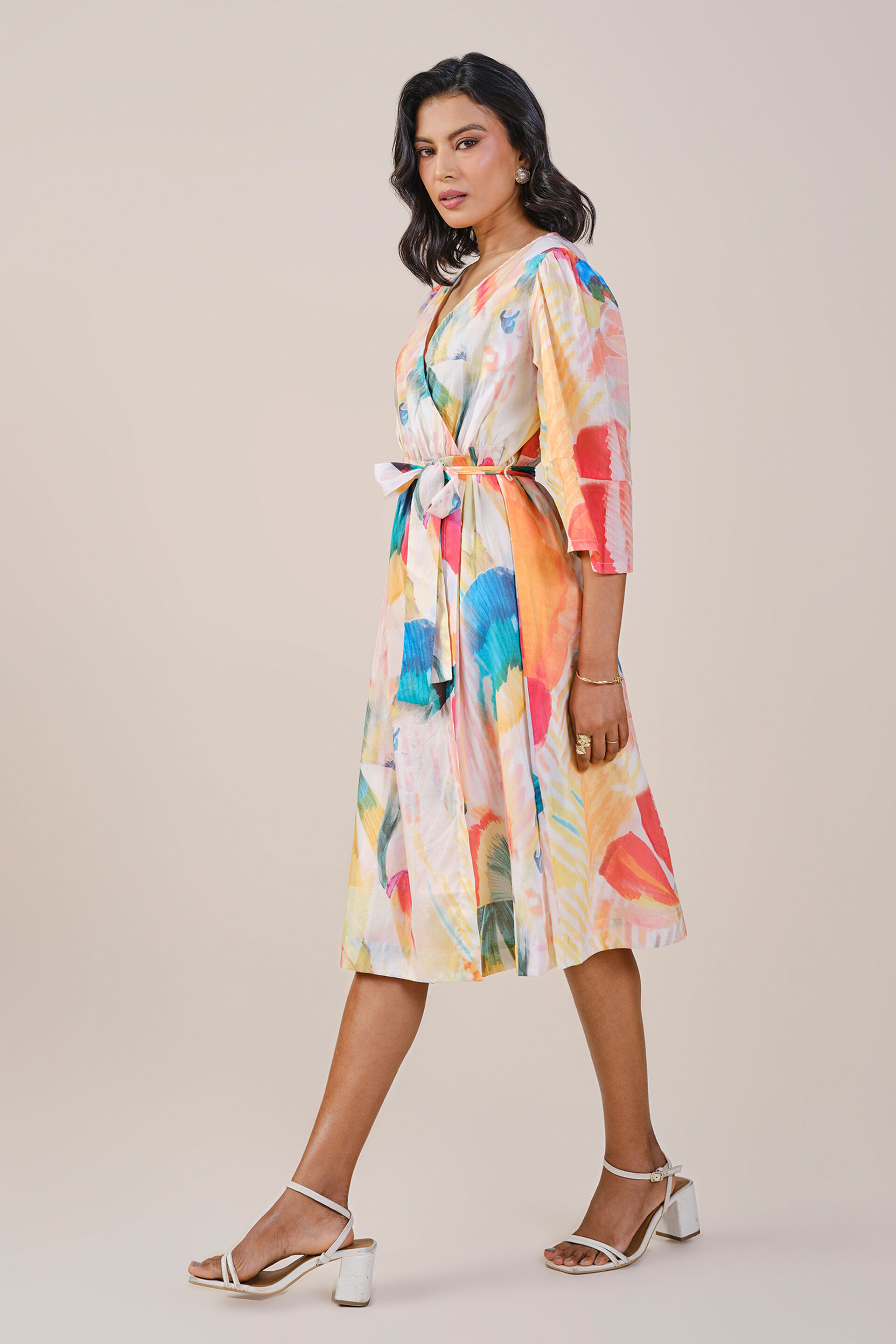 Caroline Dress, Pink, image 2