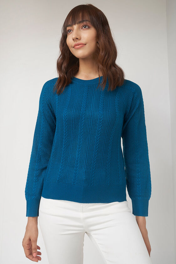 Teal Solid Straight Top, Teal, image 3