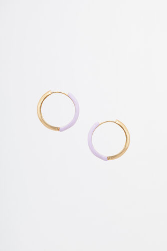 Purple Brass Earring, , image 1