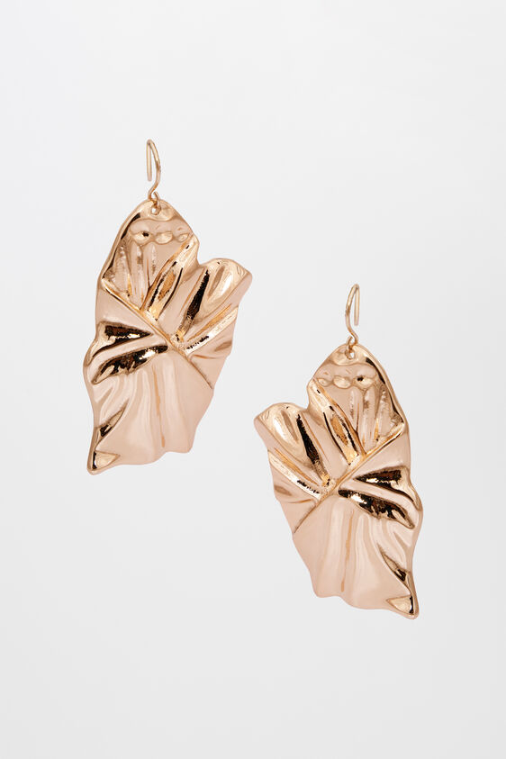 Gold Brass Earring, , image 1