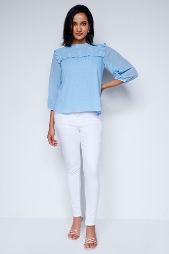Buy our Powder Blue Solid Straight Top online from ANDIndia SC ...