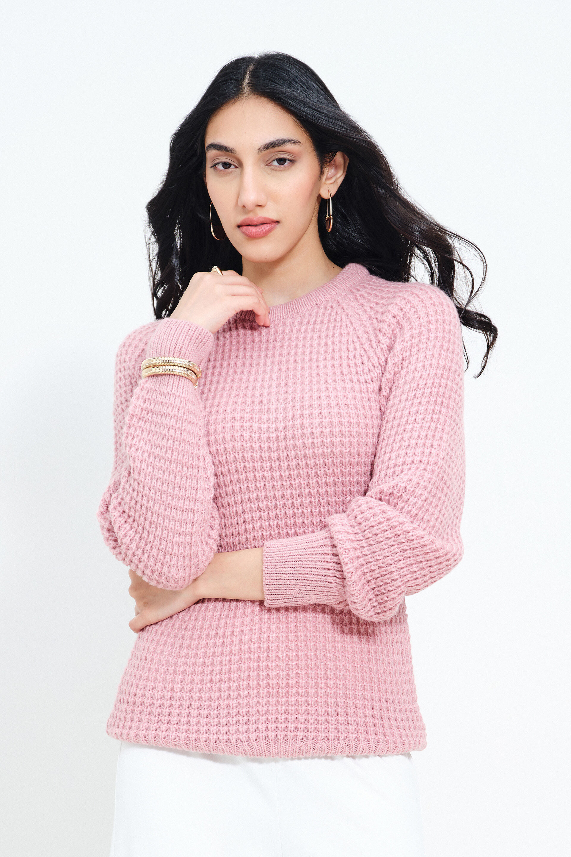 Muted Rose Sweater, Pink, image 4