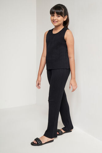 Black Solid Straight Set, Black, image 3