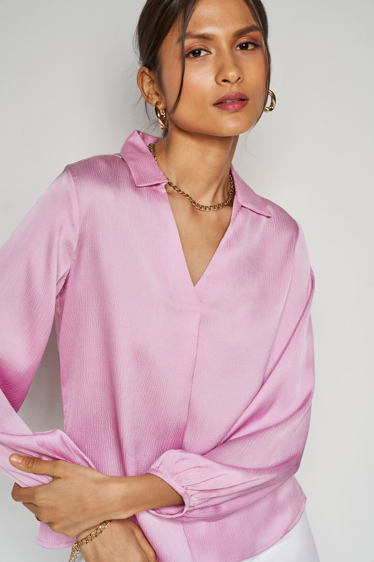 Sloane Solid Top, Pink, image 1