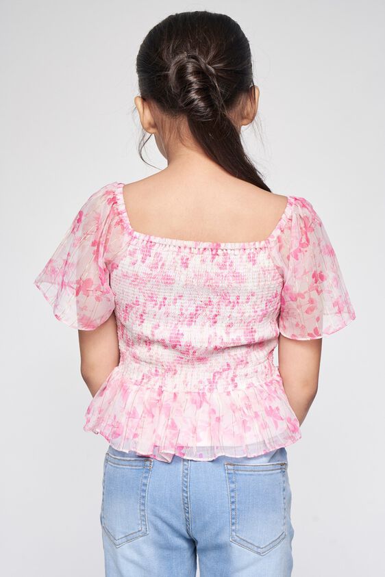 6 - Pink Floral Fit and Flare Top, image 6