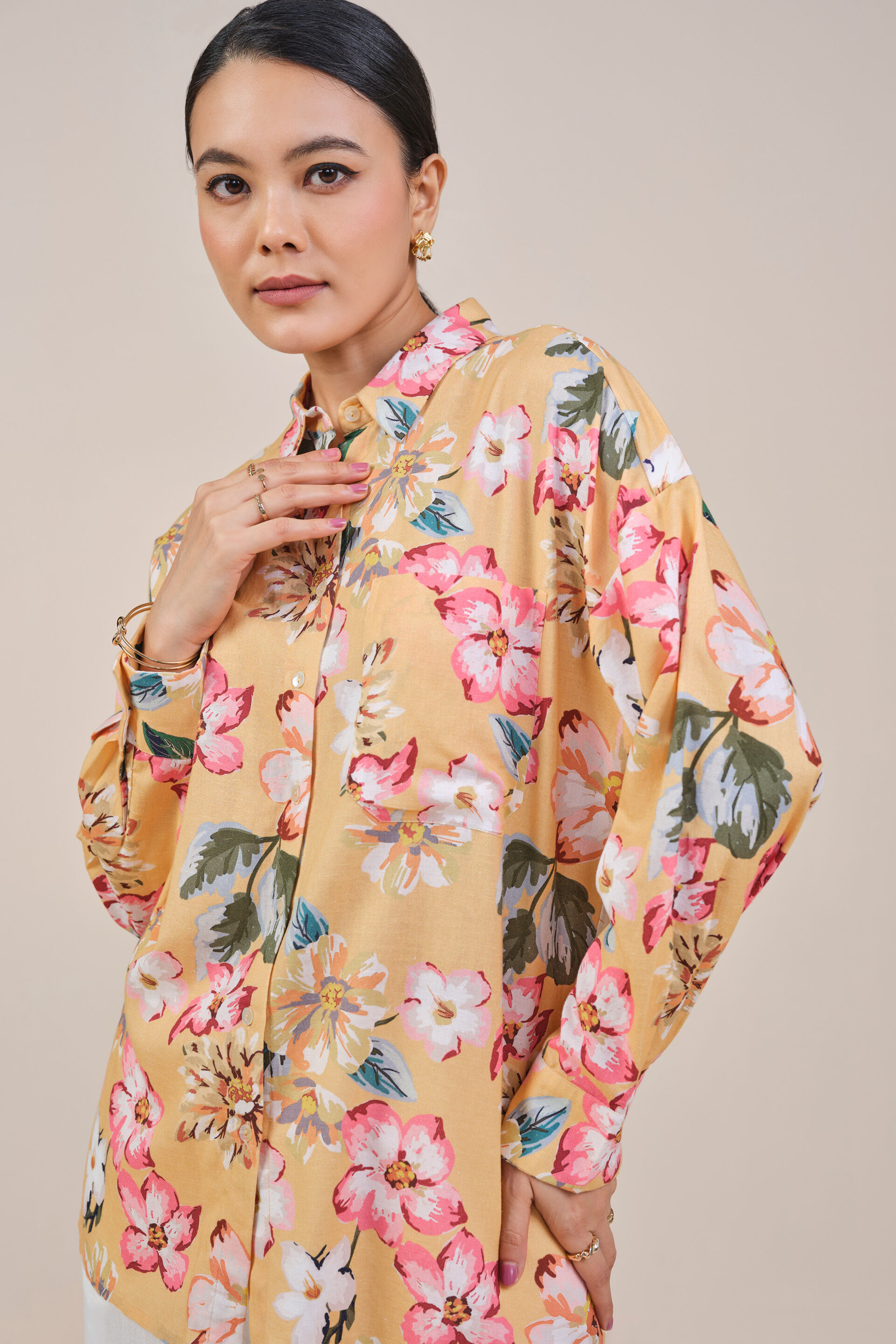 Fiorella Shirt, Yellow, image 6