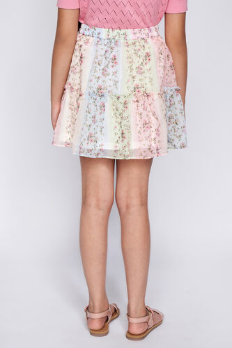 5 - Multi Color Floral Flared Skirt, image 5