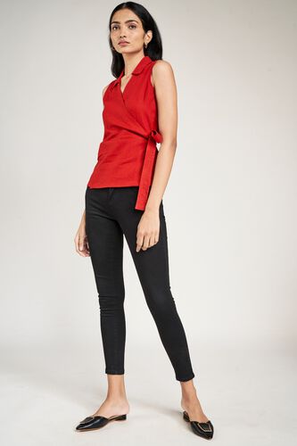 5 - Rust Solid Fit & Flare Top, image 5