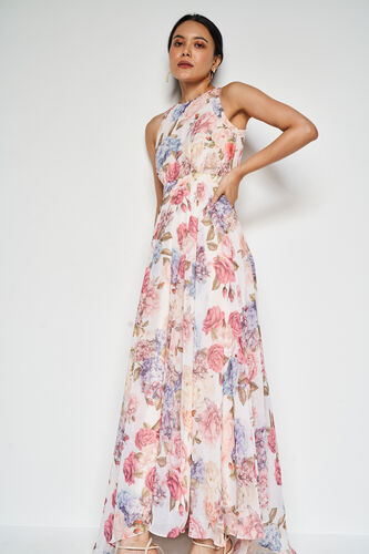Rose Bouquet Maxi Dress, Multi Color, image 3