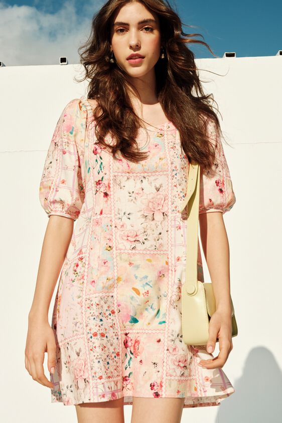 1 - Multi Floral Straight Dress, image 1