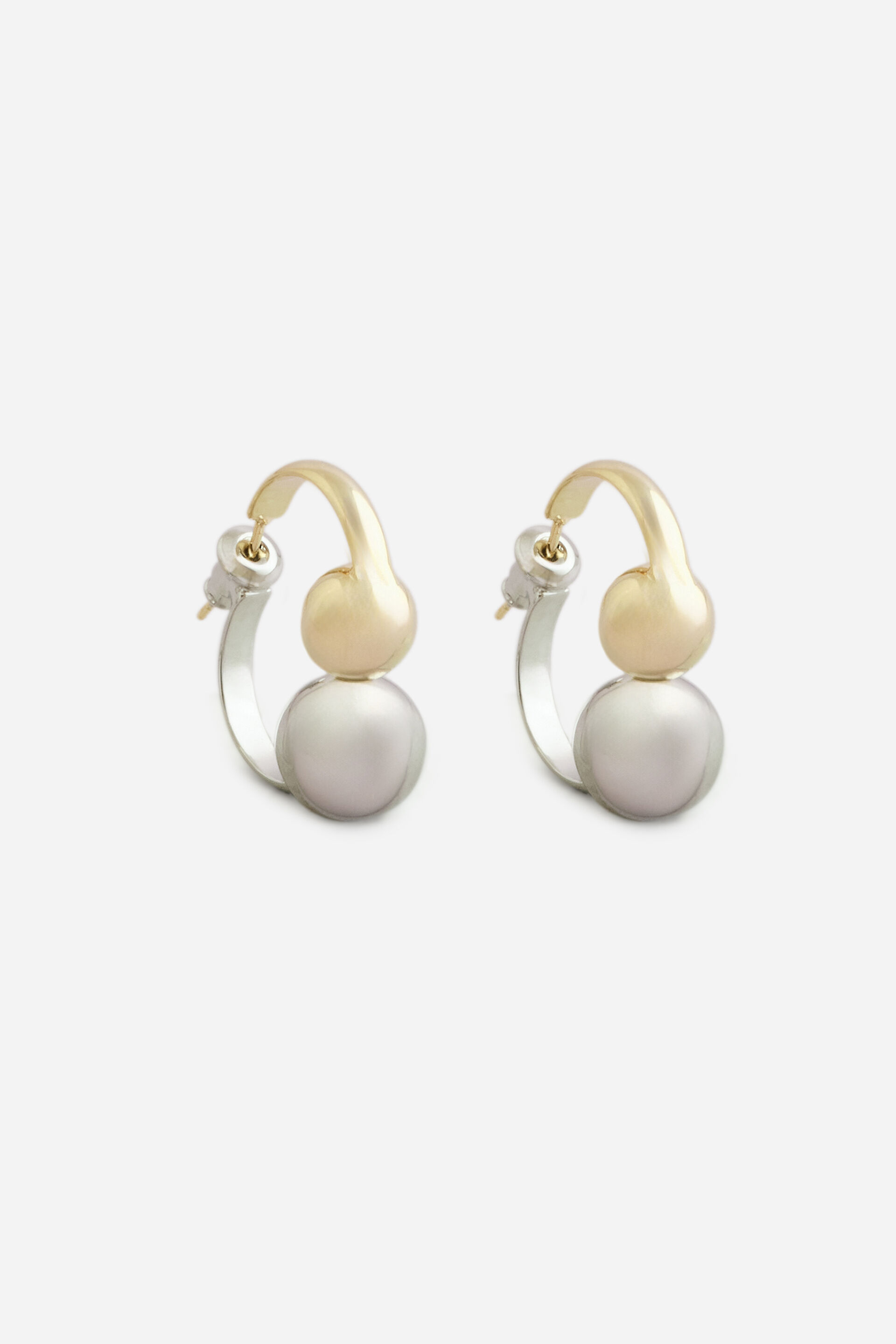 Dual Tone Wrap Earrings, , image 1