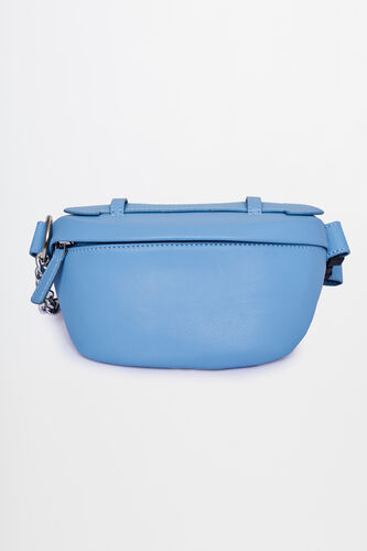 Powder Blue Girls Polyurethane Purse, , image 1
