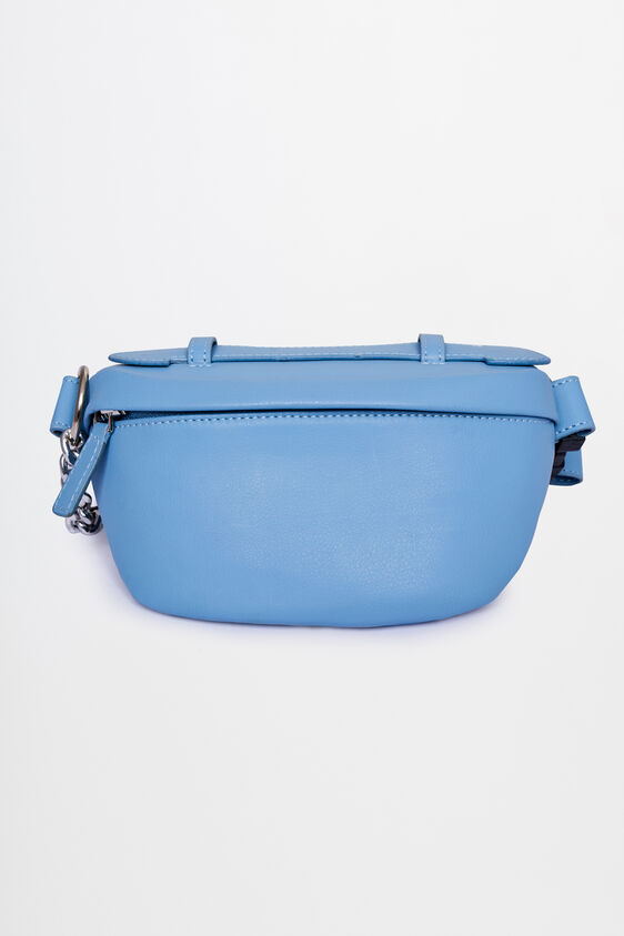 Powder Blue Girls Polyurethane Purse, , image 1