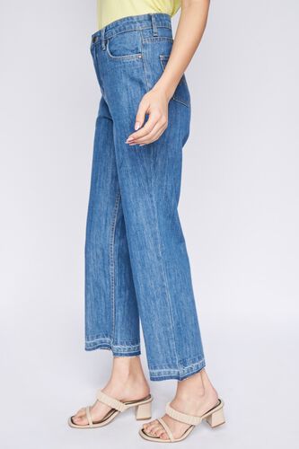 3 - Blue Solid Straight Bottom, image 3