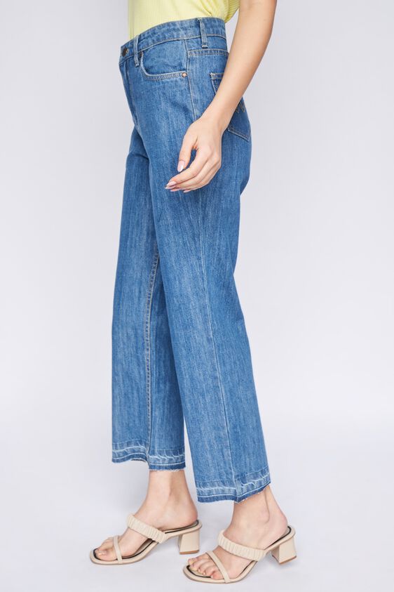 3 - Blue Solid Straight Bottom, image 3