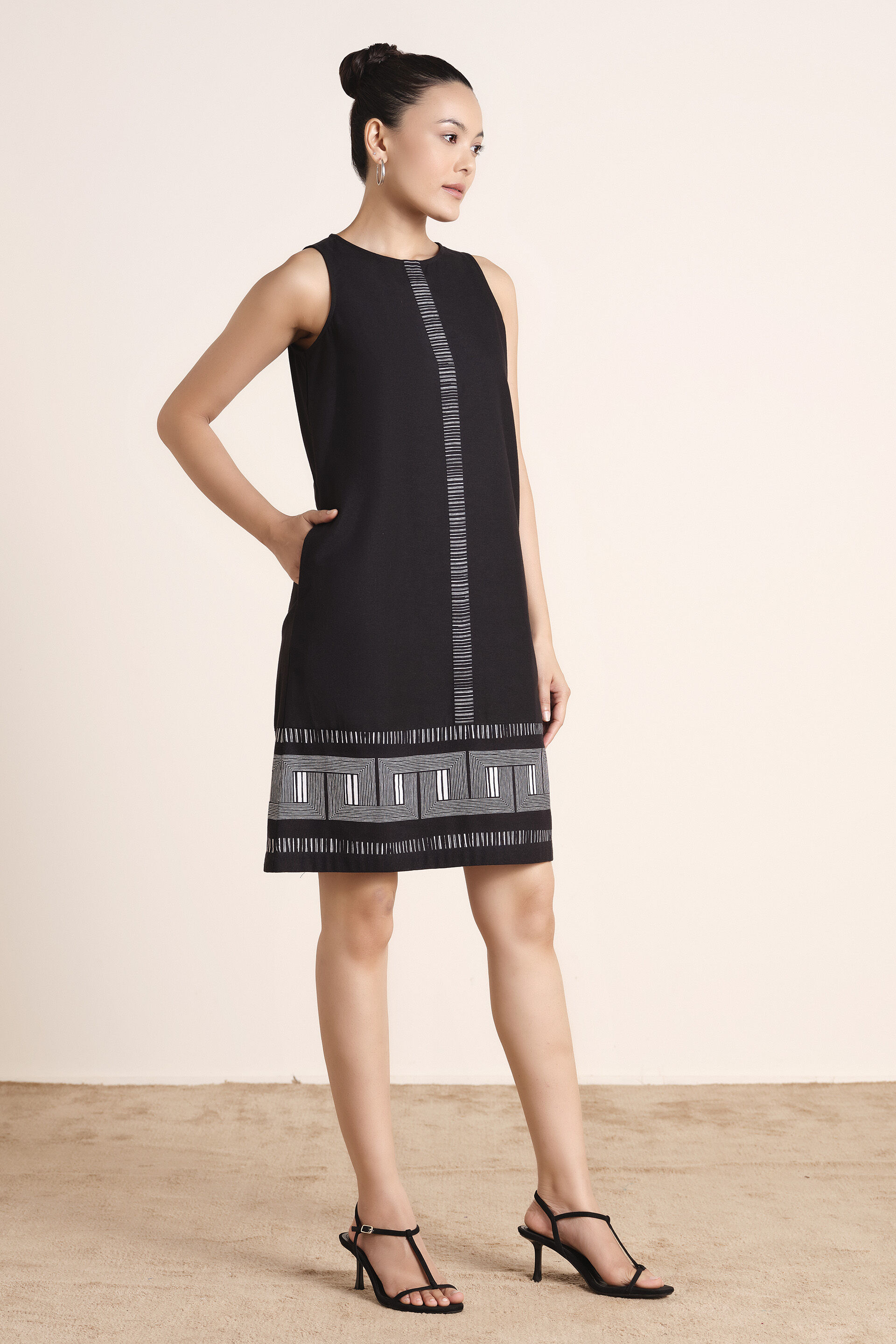 Cairo Black Dress, Black, image 3