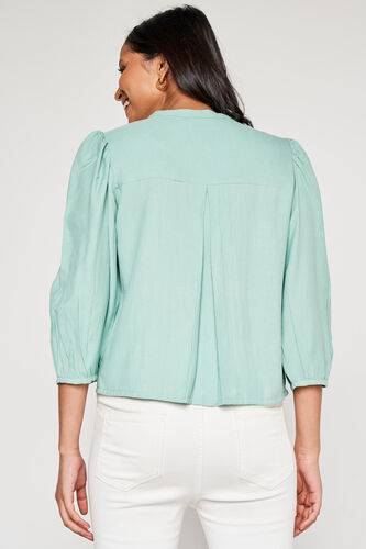 Sage Green Solid Straight Top, Sage Green, image 2