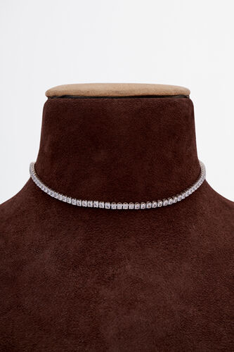 Silver Brass Neckpiece, , image 1
