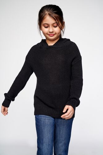 3 - Black Solid Straight Top, image 3