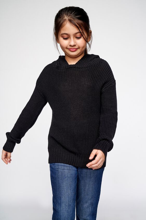 3 - Black Solid Straight Top, image 3