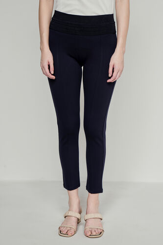 Solid Straight Bottom, Navy Blue, image 1