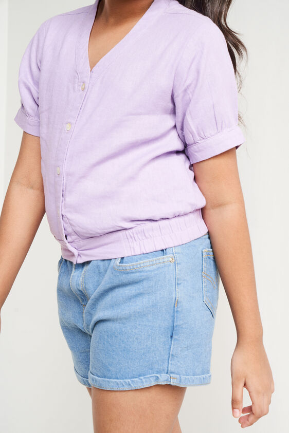Short Sleeves Top, Lilac, image 6