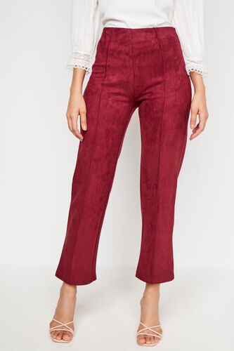 Maroon Solid Party Bottom, Maroon, image 1