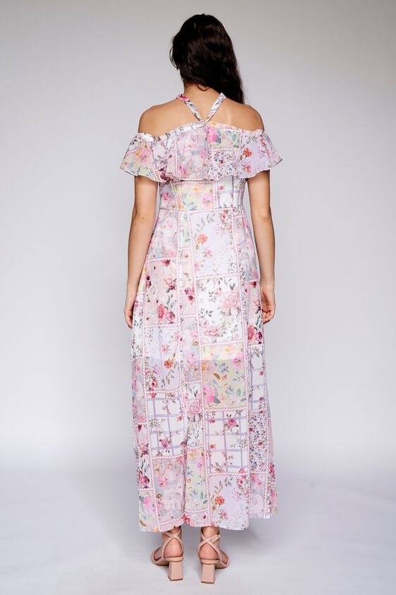 4 - Multi Floral Straight Gown, image 4