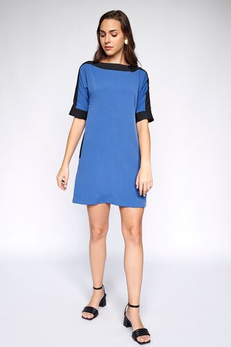 3 - Blue Colorblocked Dress, image 3