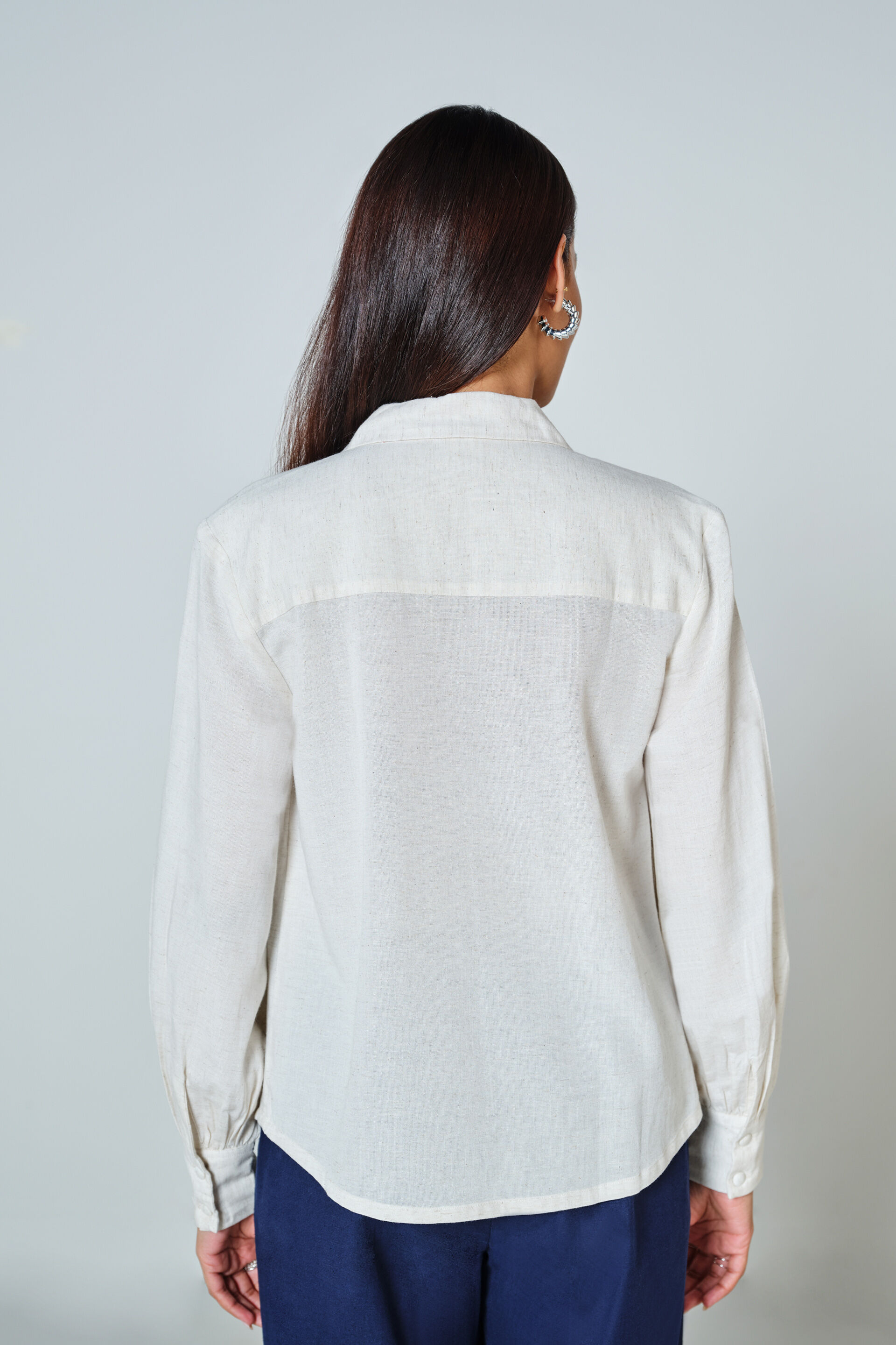 Bianca Embroidered Top, Natural, image 5