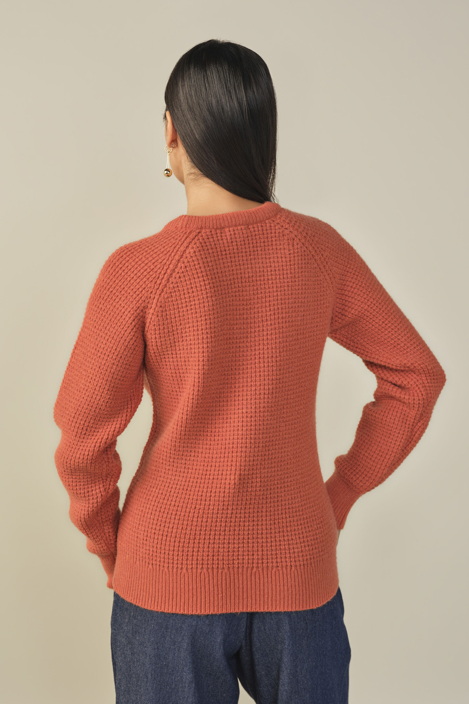 Solid Sweater in Rose, Rust, image 6