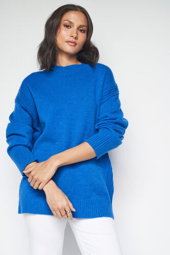 Aspen Over-Sized Sweater, Blue, image 1