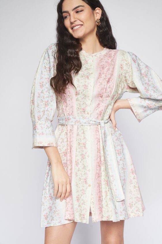 2 - Multi Floral Straight Dress, image 2