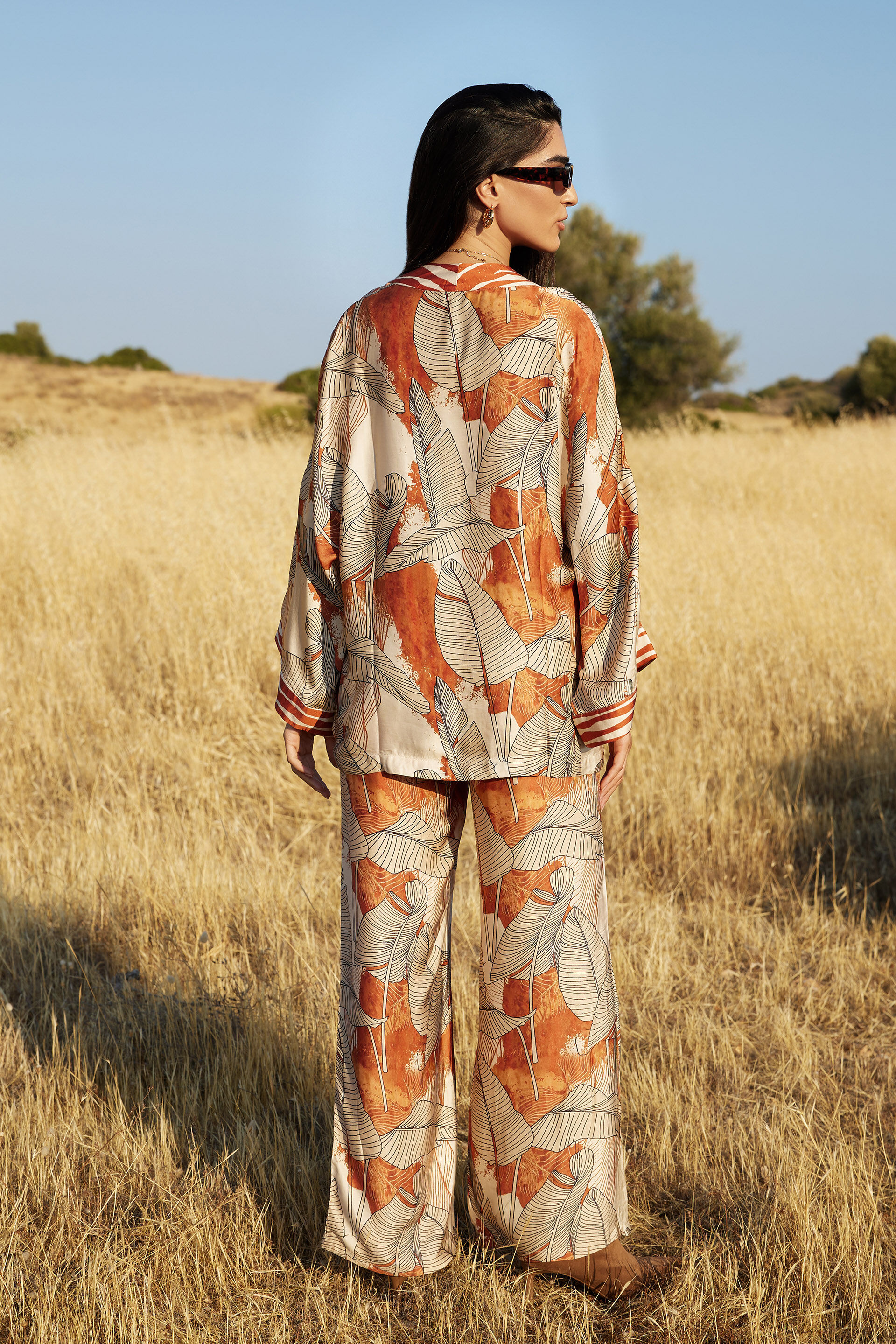 Amber Modal Co-ord Set, Orange, image 7