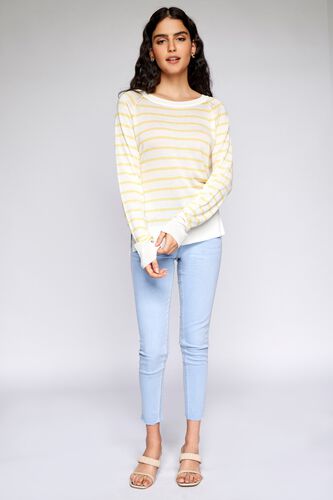 2 - Yellow Stripes Straight Top, image 2