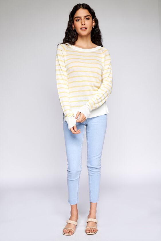 2 - Yellow Stripes Straight Top, image 2