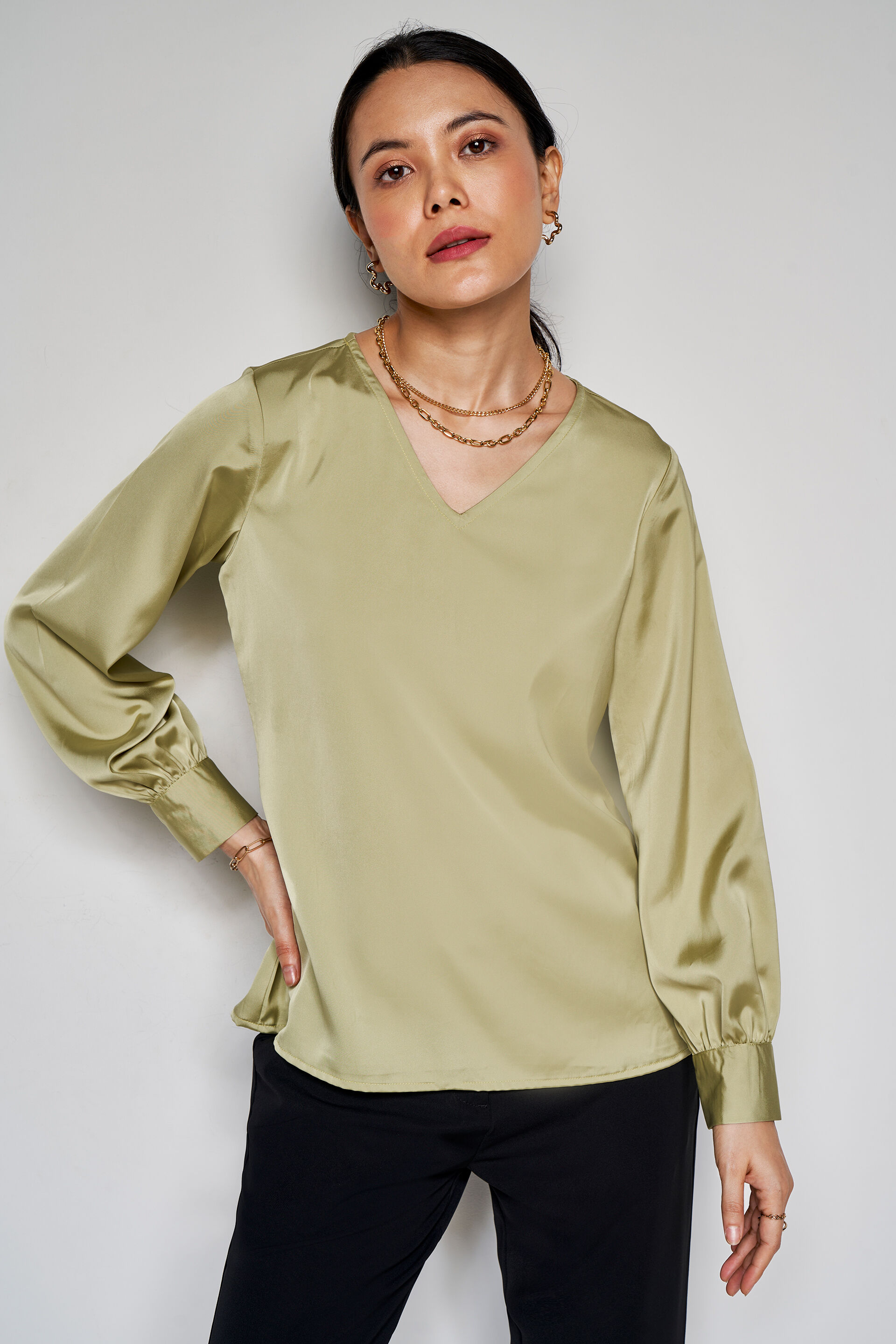 Fame A-Line Top, Mint, image 3