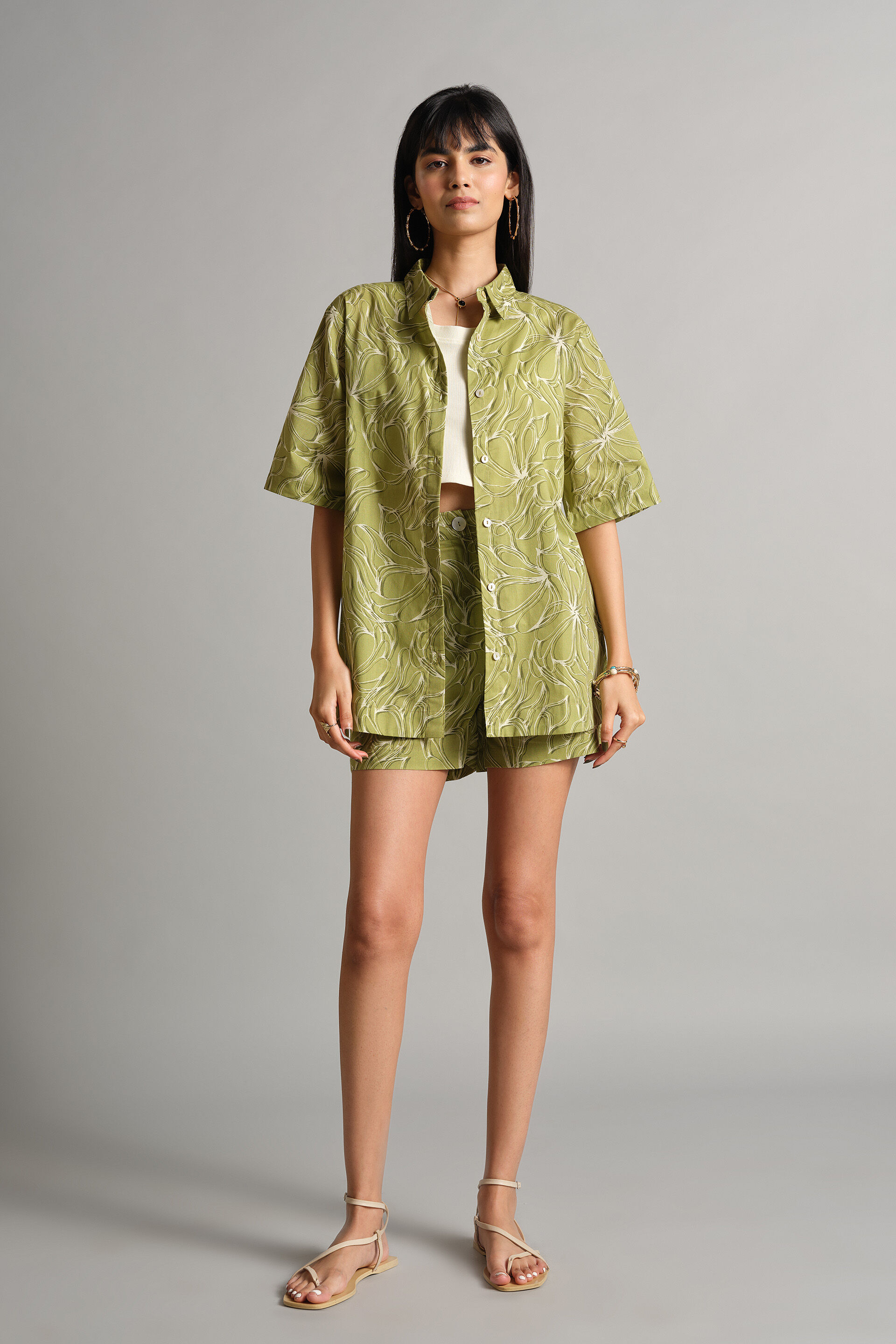 Shadow Greens Co-ord, Green, image 1