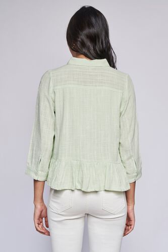 Mint Dobby Shirt Style Top, Mint, image 5