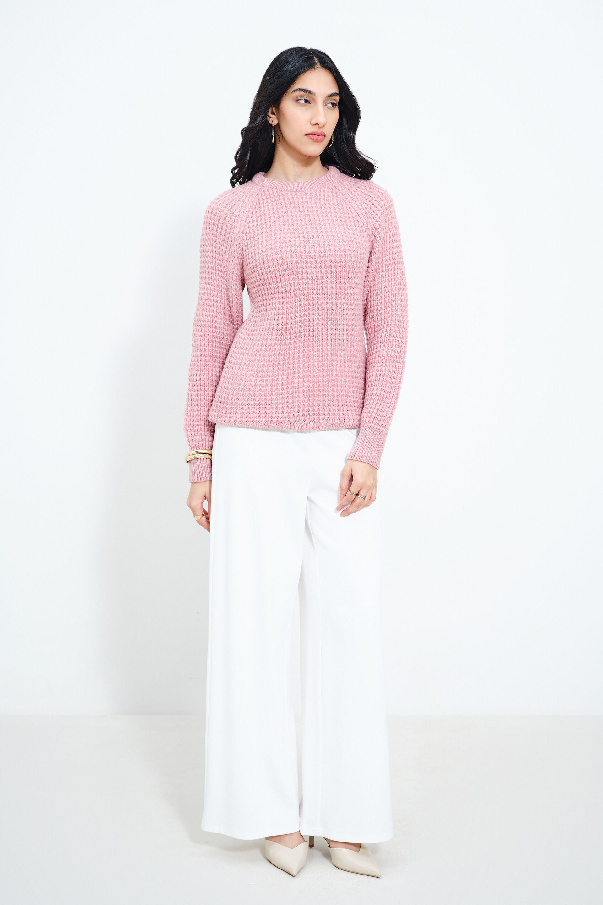 Muted Rose Sweater, Pink, image 1
